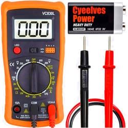 Cyeelves Digital Multimeter, Multimeter with AC DC Voltmeter & Ohm Volt Amp Tester, Multifunction Battery Tester, Pocket Meter with Backlight Tests Wire, Voltage Tester Measure Voltage Current Resistance Diode