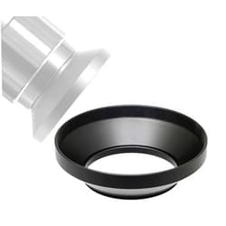 Fotasy 72mm Metal Wide Angle Lens Hood, Wide Lens Hood 72mm for Canon Fuji Leica Leitz Nikon Olympus Panasonic Pentax Sony Lens, 72mm Screw-in Design Wide Hood