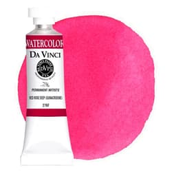 DA VINCI PAINTS Professional Artist Watercolor Paint, Red Rose Deep (Quinacridone), 15mL
