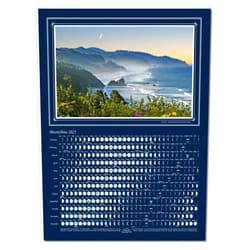 Celestial Products Moon Calendar 2025, MoonShine, Seascape