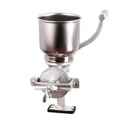 Chef'sCorner High Hopper Grain Mill Cast Iron Grain Grinder Manual Coffee Grinder Heavy Duty Food Mill with Shild and Clamp for Nuts Flour Corn and Wheat (Paint Coated)