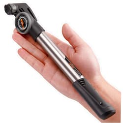 Kadacha Mini Bike Pump with Pressure Gauge - Presta & Schrader Bike Tire Pump - 120 PSI Portable Bicycle Air Pump for Road & Mountain Bike