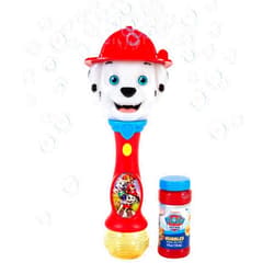 Little Kids Paw Patrol Marshall Light and Sound Musical Bubble Wand, Includes Bubble Solution
