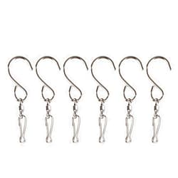 KUUQA Swivel Hooks Clips for Hanging Wind Spinners Wind Chimes Crystal Twisters Party Supply(6 Pack)