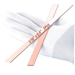 MTJSWXSY 2PCS Copper Flat Bar 1/16