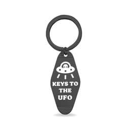 TGBJE UFO Jewelry - Alien Gift Keychain Flying Saucer Outer Space Themed