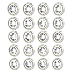 Donepart 683ZZ Ball Bearings, 3mm Bore ID, 7mm OD, 3mm Width Steel Shielded Miniature Deep Groove Bearings (20pcs)