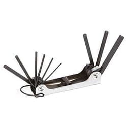 Edward Tools Folding Hex Key Set - Metric 9 Piece Folding Allen Wrench Set - High torque steel with black finish - MM 1.5, 2, 2.5, 3, 4, 5, 5.5, 6 and 8