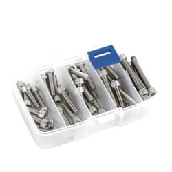 MewuDecor 50 PCS Socket Head Cap Screw Assortment Set, M6 x 20mm, 25mm, 30mm, 35mm, and 40mm, Stainless Steel 304, Bright Finish