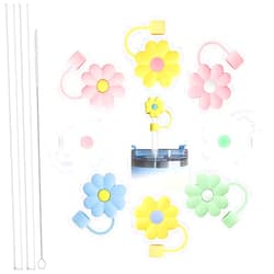 LXC YIZHIFA Silicone Dustproof Straw Cover Cap and 10MM Straw, Suitable for Stanley Cup Straw Cover, Also Suitable for Other Different Brand Cup 10MM Straw, Cup Decoration can be Reused