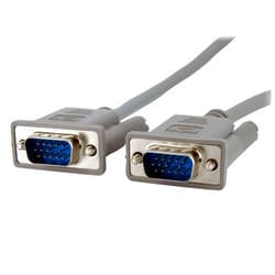 StarTech.com 10 ft. (3 m) VGA to VGA Cable - HD15 VGA Cable - 800x600 Resolution - Male/Male - VGA Monitor Cable (MXT101MM10),Gray