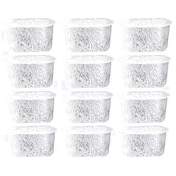 Nispira 12 NISPIRA Replacement Activated Charcoal Water Filters for Cuisinart Coffee Machines, Compared to Cuisinart DCC-RWF