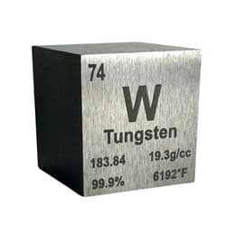 SupplyInfinite Tungsten Cube - 1 Inch - Experience The Density & Authenticity of Premium Tungsten - Ideal for Element Collections, Lab Experiments & More