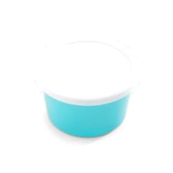 MediChoice Denture Cup, With Opaque Lid, 8 Ounce, Teal (Bag of 25)