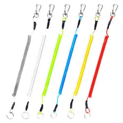 Booms Fishing T04 Fishing Lanyards Fishing Tool/Pole Safety Coil Lanyard Retractable Wire Inside Tup Cover
