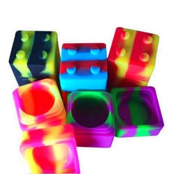 Gentcy Silicone Gentcy 11ml 50Pcs Silicone Container Concentrate Storage Square Silicone Jar $0.77/pcs