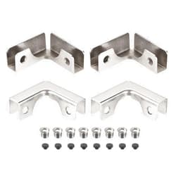 HARFINGTON Glass Fixing Clip, 4pcs for 6-10mm L-Shaped Combination Bracket, Reinforced Clamp Accessories for Display Cabinet, Fish Tank