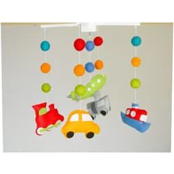 RainbowSmileShop Travel mobile Transport mobile Baby crib mobile Boy baby mobile Transport nursery decor Train baby mobile Car cot mobile Areoplane mobile