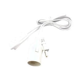 BTZSXIA 1.8M E27 AC Power Cord Cable Socket Plug Eclectical Converters Adapter Lamp Base Holder Switch Wire for Led Lamp Bulb Light(UK cord)
