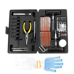 WSSBK Professional Tire Repair Kit Car Motorcycle Bike Tools Emergency Heavy Duty Tubeless Puncture Set