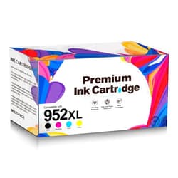 WISETA Remanufactured Ink Cartridges Replacement for 952XL Ink cartridges Use for Pro 8710 8720 7740 8740 7720 8715 8702 Printer (Black, Cyan, Magenta, Yellow, 4 Pack)