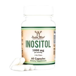 Double Wood Supplements Inositol Capsules (Myo Inositol) 1000mg Health Support for Women (60 Count)(No Fillers, Vegan Safe, Gluten Free) by Double Wood