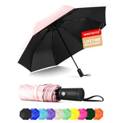 Seniny Windproof Travel Umbrella, Automatic Umbrellas for Rain, Portable & Compact Umbrellas for Backpack, Strong UV for Protection, Folding Small Sun Umbrella for Car, Walking