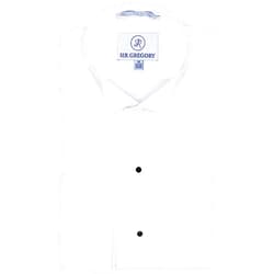 Sir Gregory Men's Fitted Tuxedo Shirt with Wing Collar French Cuffs and 1/4 Inch Pleat