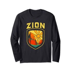 The Outpost Project Zion National Park Utah Long Sleeve Shirt - Retro Vintage