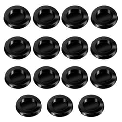 Psyqtsuary 15 PCS Piggy Bank Plug, Piggy Bank Stopper Rubber Saving Box Plug Round Piggy Bank Stopper Cover Black Rubber Money Saving Box Plug Multi Purpose Round Piggy Bank Plug for Coin Bank Saving Box, Black