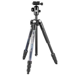 Manfrotto Element MII MKELMII4BK-BH, Lightweight Aluminium Travel Camera Tripod, with Carry Bag, Arca-Compatible Ball Head, 4-Section Legs, Twist Locks, Load up 8kg, for Mirrorless, DSLR,Black
