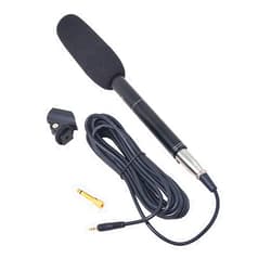 Ruittos Bestshoot Condenser Interview Microphone Photography Shotgun Mic for Video Camcorders DSLR DV Camcorder 11 inches/27cm Camera Microphone with Metal Holder, Anti-Wind Foam Cap XLR Cable