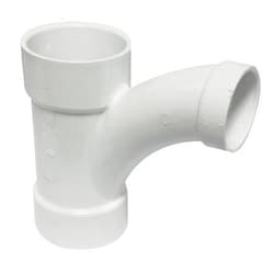 Canplas 194327 PVC DWV Long Turn TY, 3 x 3 x 2-Inch, White