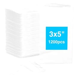Aubeco 1200pcs Plastic Bags, 3 x 5 inch 2 mil Jewelry Bags, Clear Small Zip Bag, Resealable Zip Bag for Small Business, Storage, Candy Bags