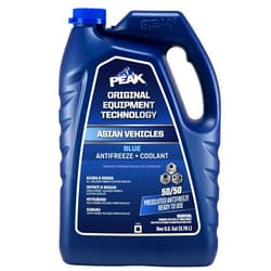 PEAK OET Extended Life Blue 50/50 Prediluted Antifreeze/Coolant for Asian Vehicles, 1 Gal.