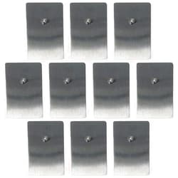Urjumpea 10 Pcs Picture Hangers Universal Frame Hanging Hooks Self Adhesive Stainless Steel Removable Picture Hanging Nails Poster Hooks Sticky Picture Hanging Hardware for Home Office