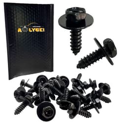 AOLYGEI C15 Front Fender Clips 30 PCS for Toyota - Bumper Cover Fender Flares Mud Flaps Wheel Wells Body Screws Bolts Fit for Lexus Toyota Tacoma Prius Corolla Tundra, Replaces 90159-60498