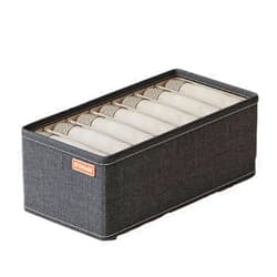 RJFANG Oxford Cloth Fabric Underwear Storage Box, Bra & Socks Storage Organizer, 7 Compartments
