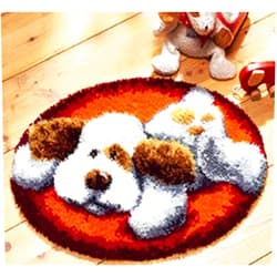 LUBOT Latch Hook Kits Rug Making Kits DIY for Kids/Adults with Printed Canvas Pattern 21