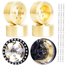 HobbyPark RC Crawler Brass Wheel Weight Block fit 1.9/2.2 inch Beadlock Wheel Rims for Traxxas TRX4 TRX6 Axial SCX10 II III Redcat Gen7 Gen8 (73.5g/each-4pcs)