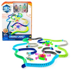 HEX BOTS Nano Land, Sensory Toys for Kids & Cats with Over 40 Pieces & 3 Nano Bots, Toy Playsets & Mini Robot Toy for Kids Ages 3 & Up, Batteries Included