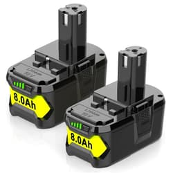 ANTRobut 2Packs 8.0Ah Battery Compatible with Ryobi 18V Battery P108 P102 P103 P104 P105 P107 P109 P122 P145 Replacement Ryobi Batteries
