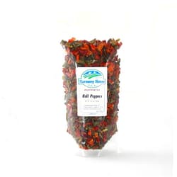 Harmony House Dried Mixed Bell Peppers, Diced - Dehydrated Vegetables For Cooking, Camping, Emergency Supply and More, 2.25 oz ZIP Pouch