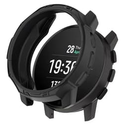 Hengkang Fit for SUUNTO 9 Peak Pro Case, Colorful Silicone Protective Case Bumper Sleeve Shell Frame Protector Cover Accessories for SUUNTO 9 Peak/SUUNTO 9 Peak Pro Smartwatch (Black)