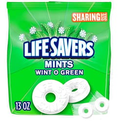 LIFE SAVERS Wint-O-Green Breath Mints Hard Candy, Sharing Size, 13 oz Bag