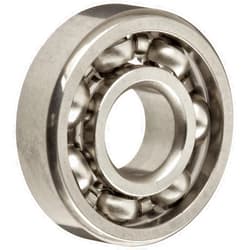 Dynaroll Precision Miniature Ball Bearing, ABEC-5, Open, Stainless Steel