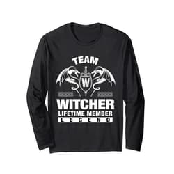 WITCHER FAMILY Idea Gifts Team WITCHER - Lifetime Member Gifts Long Sleeve T-Shirt