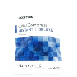 McKesson Instant Cold Compress, Deluxe - Disposable, Size Small - 5 1/2 in x 6 3/4 in, 1 Count, 24 Packs, 24 Total