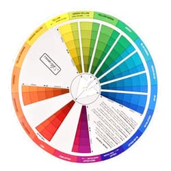 Beavorty Color RGB Color Wheel Wheel Mix Color Wheel Paint Mixing Learning Guide Art Class Teaching Tool for Paint Permanent Eyebrow Lip Body Color Wheel Paint Color Spectrum Wheel