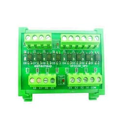 Eletechsup 3.3V 5V 12V 24V Logic Level Converter NPN PNP Wet Contact 8ch PLC Digital Switch IO Isolation Protection Board (in 9-24V Out 3-8V 100V(with Box) NPN to NPN)